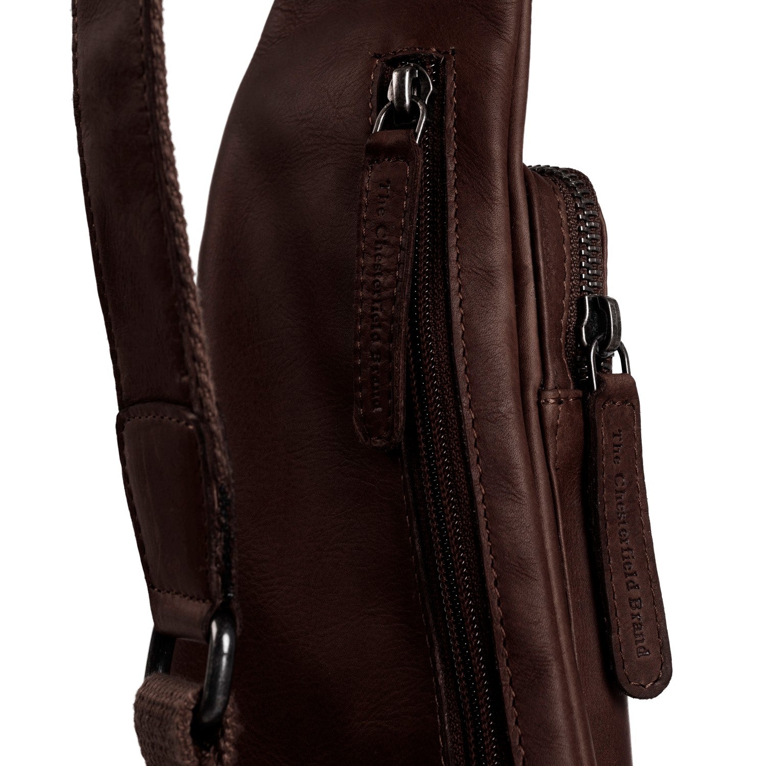Leren Sling Bag Bruin Logan
