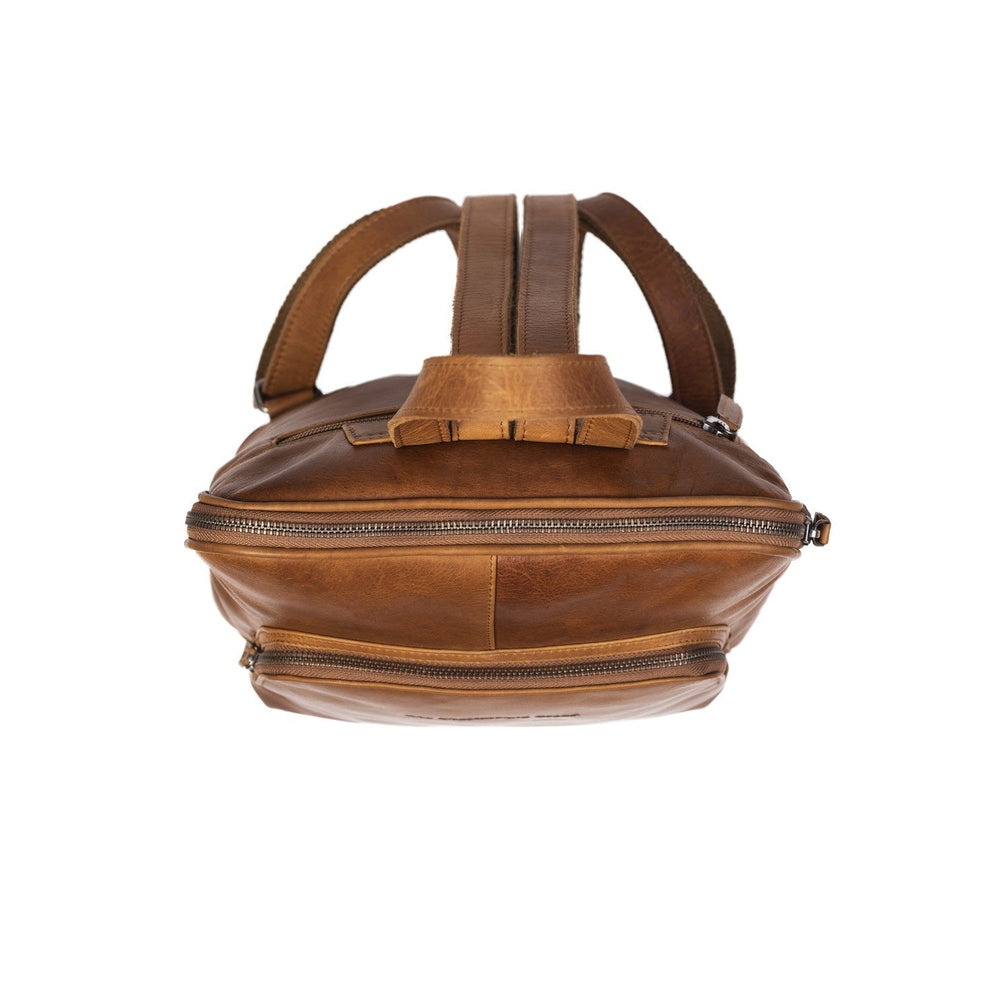 Leather Backpack Cognac Naomi