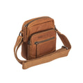 Leren Crossbody Tas Cognac Bremen