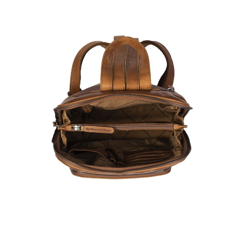 Leather Backpack Cognac Naomi