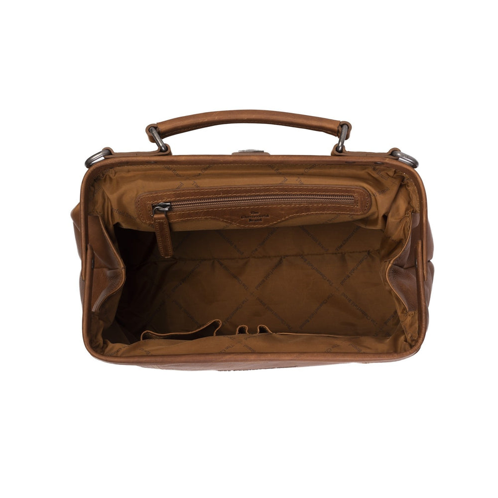 Leather Handbag Cognac Shaun