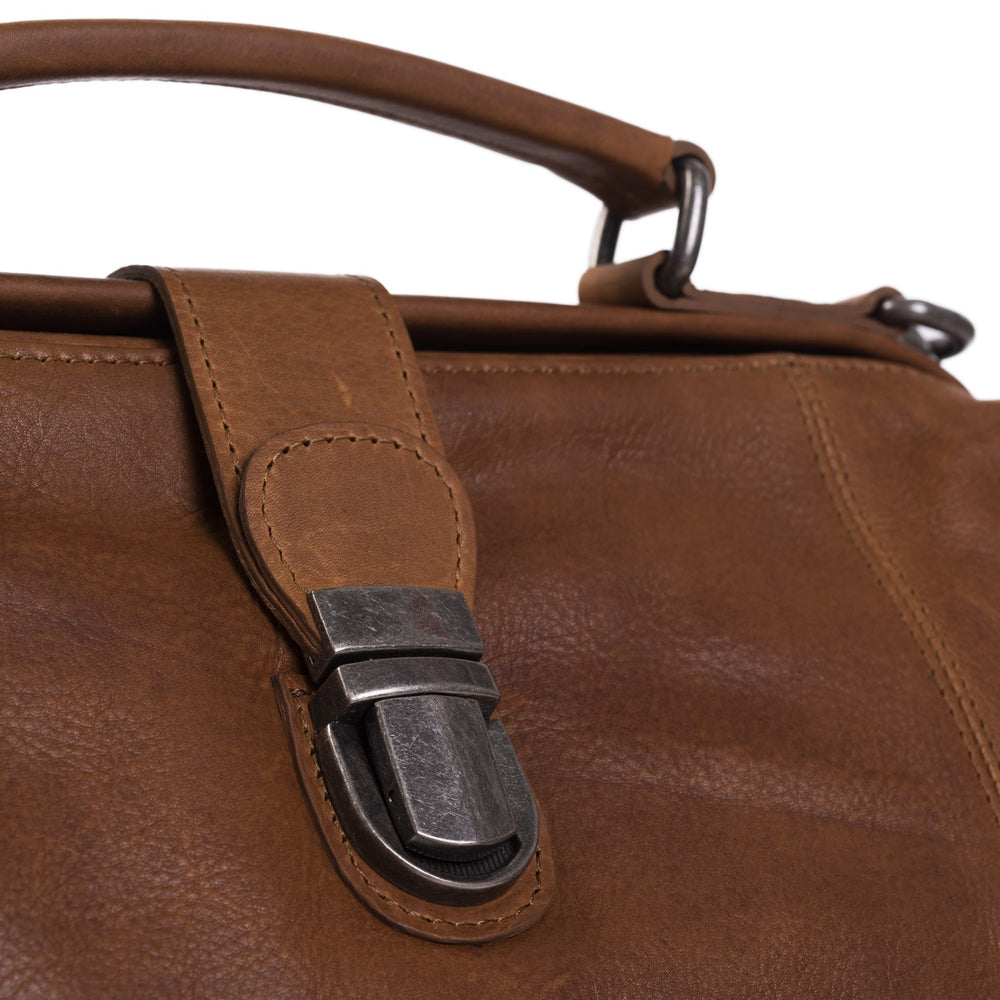 Leather Handbag Cognac Shaun