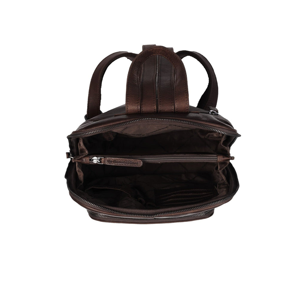 Leather Backpack Brown Naomi