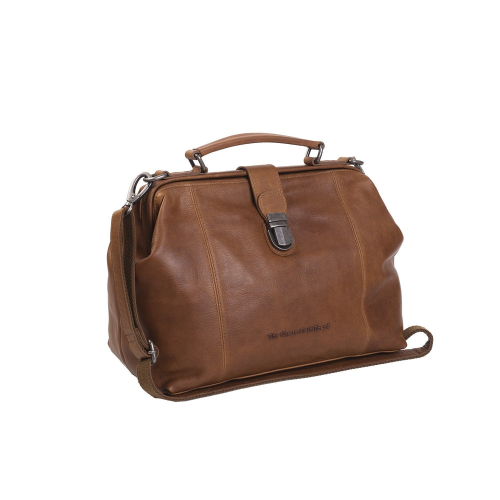 Leather Handbag Cognac Shaun