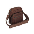 Leather Crossbody Bag Brown Bremen