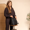 Leren Shopper Zwart Astano