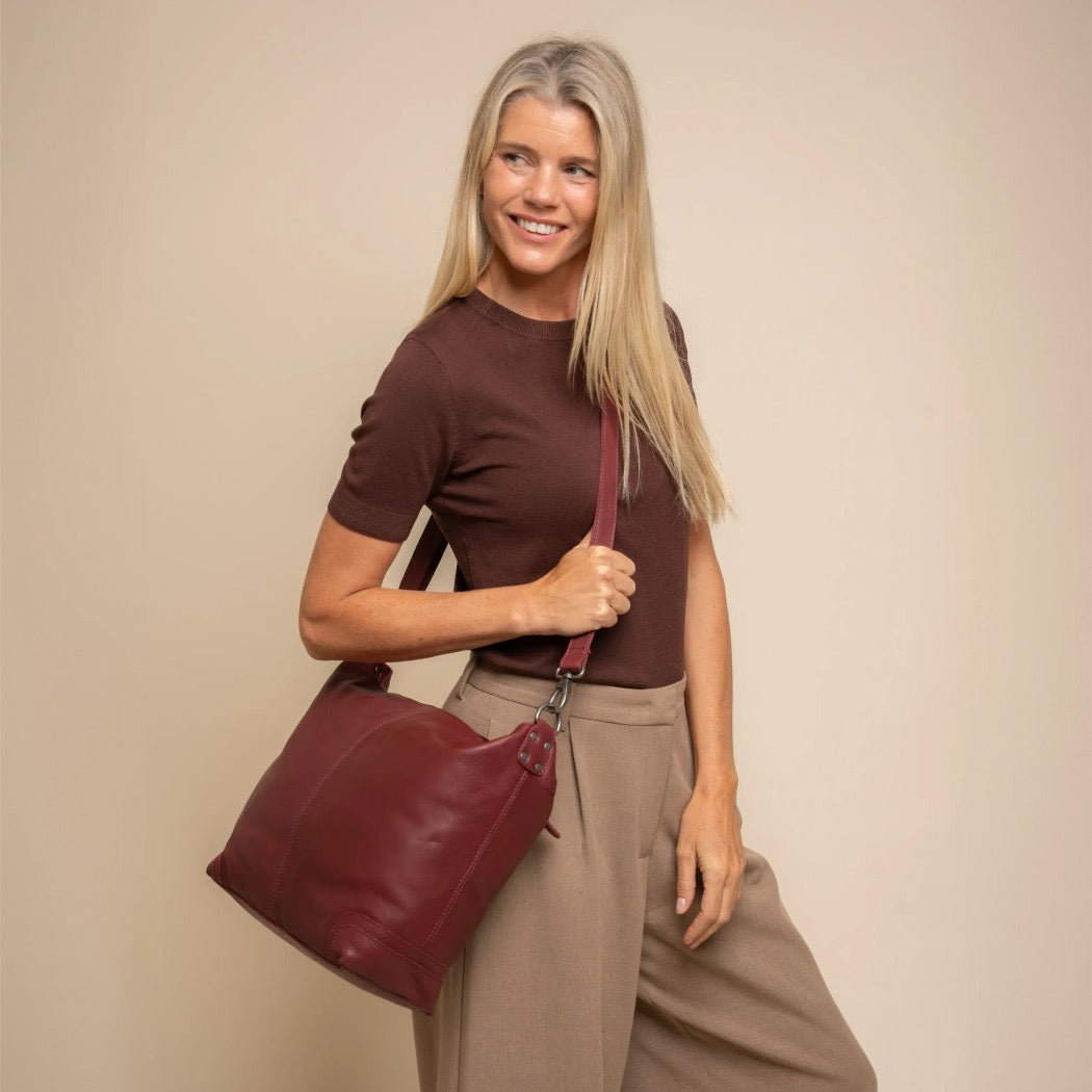 Sac Porté Épaule en Cuir Baie Astero