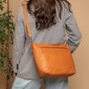 Leather Shoulder Bag Cognac Astero