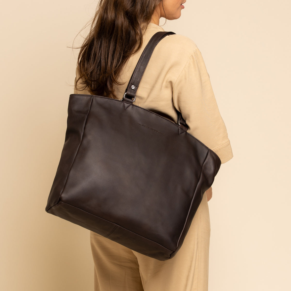 Leder Shopper Braun Berlin