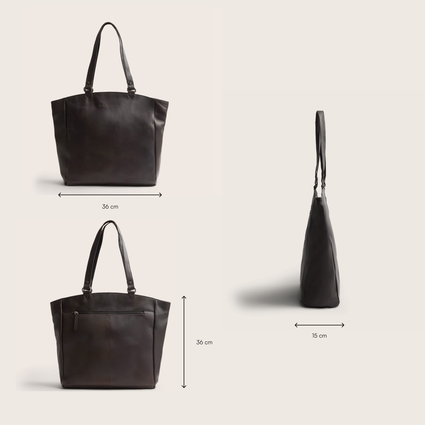 Leder Shopper Braun Berlin