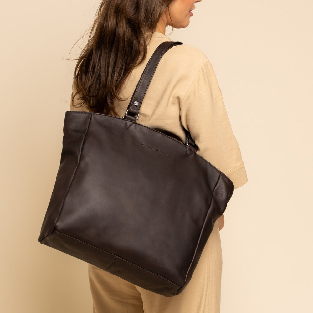 Leder Shopper Braun Berlin
