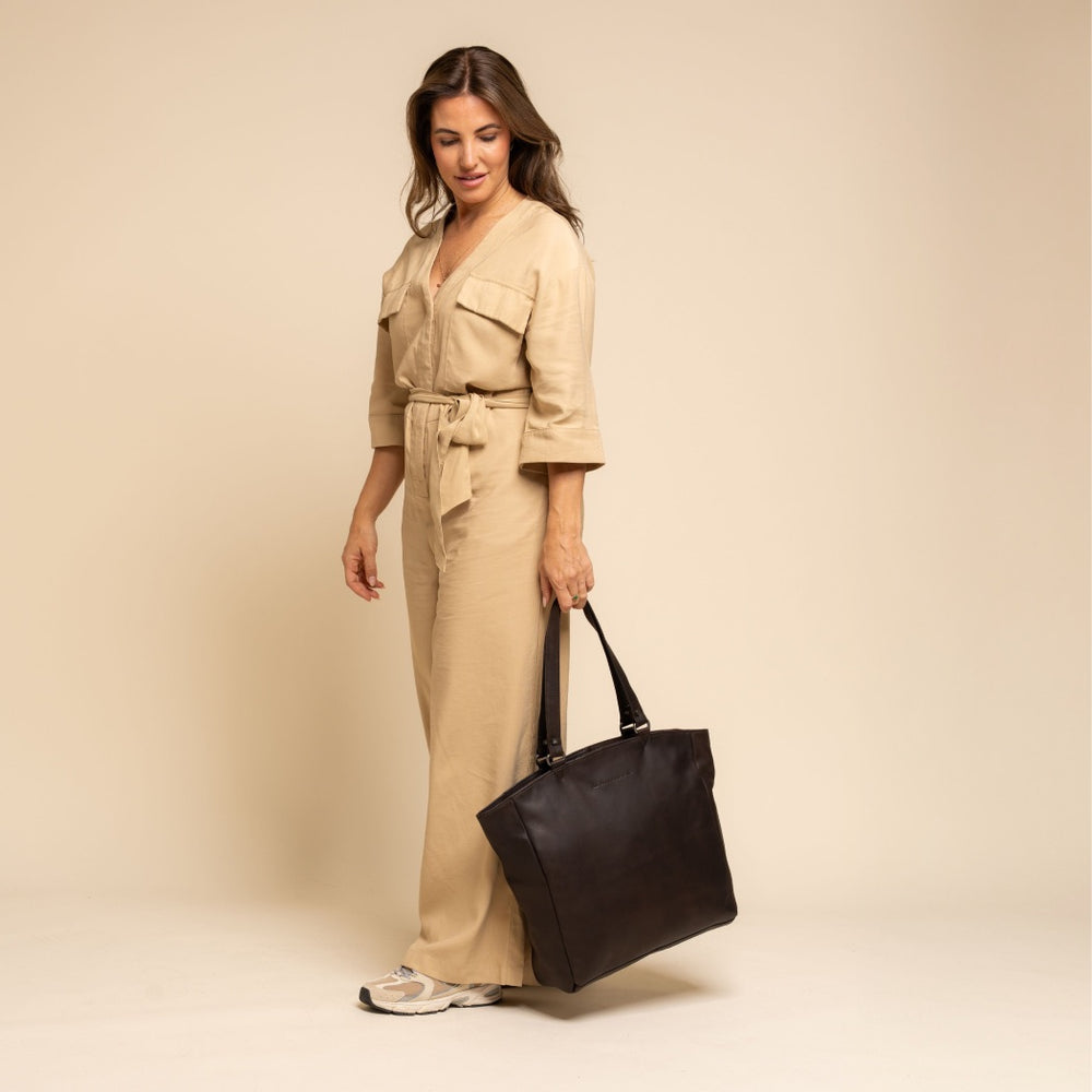 Leder Shopper Braun Berlin