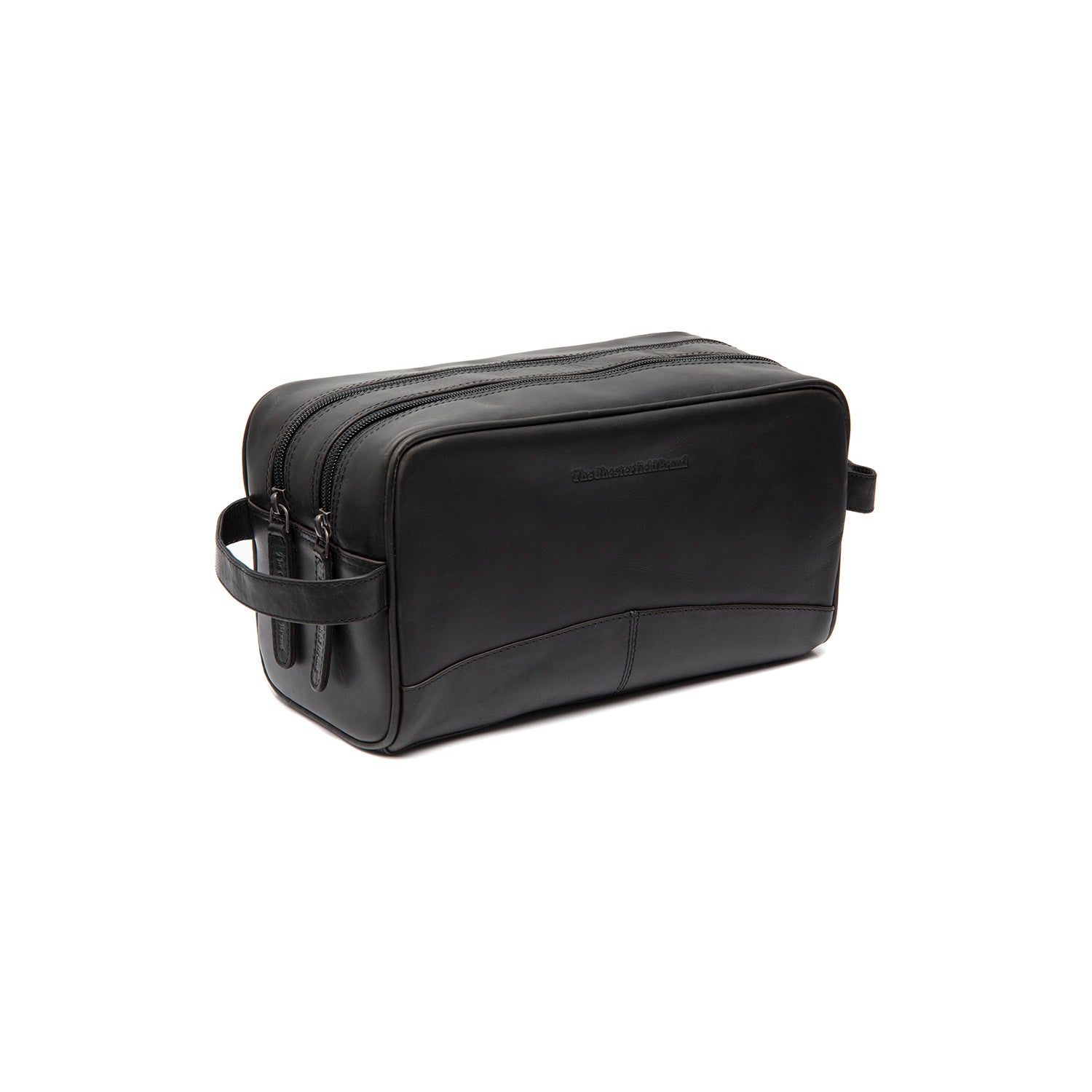 Giftset Leren Toilettas Zwart Stacey met Rituals Doucheschuim