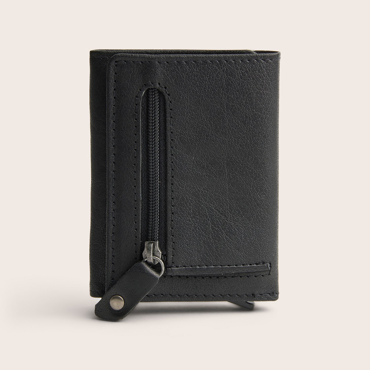 Porte-cartes en Cuir Noir Paris