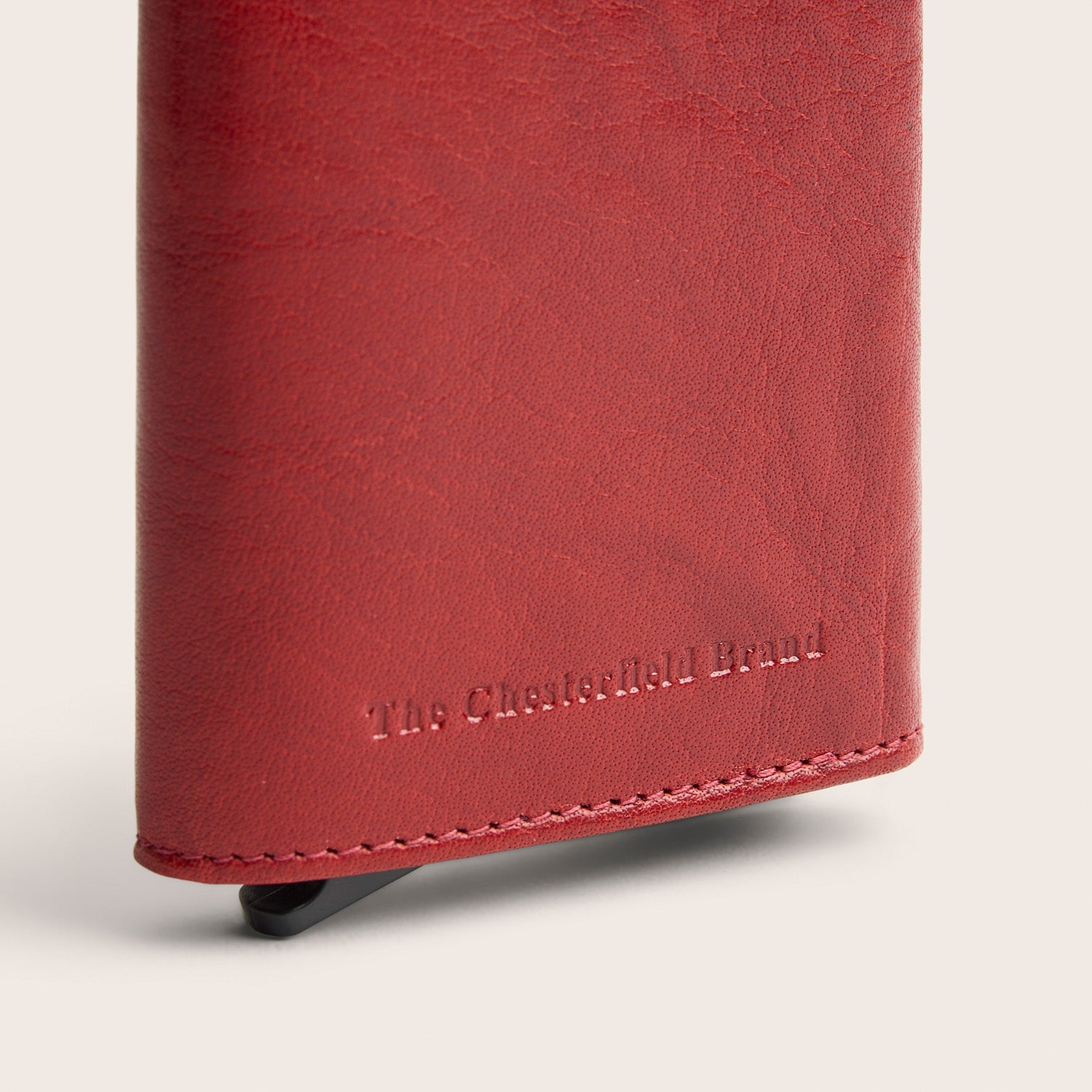 Porte-cartes en Cuir Rouge Paris