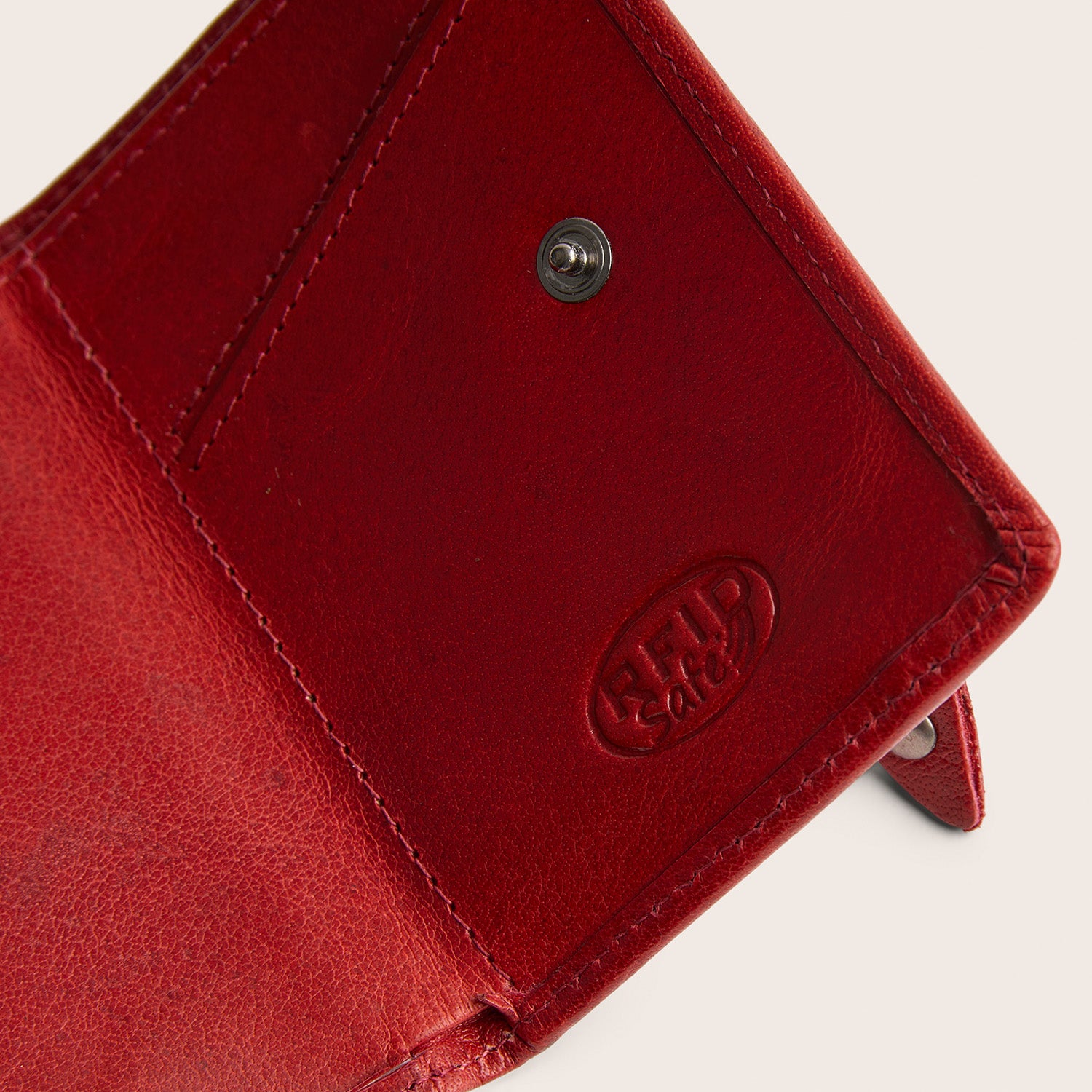 Porte-cartes en Cuir Rouge Paris
