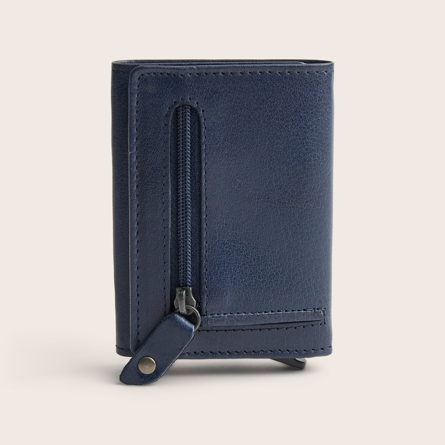 Leren Pasjeshouder Navy Paris