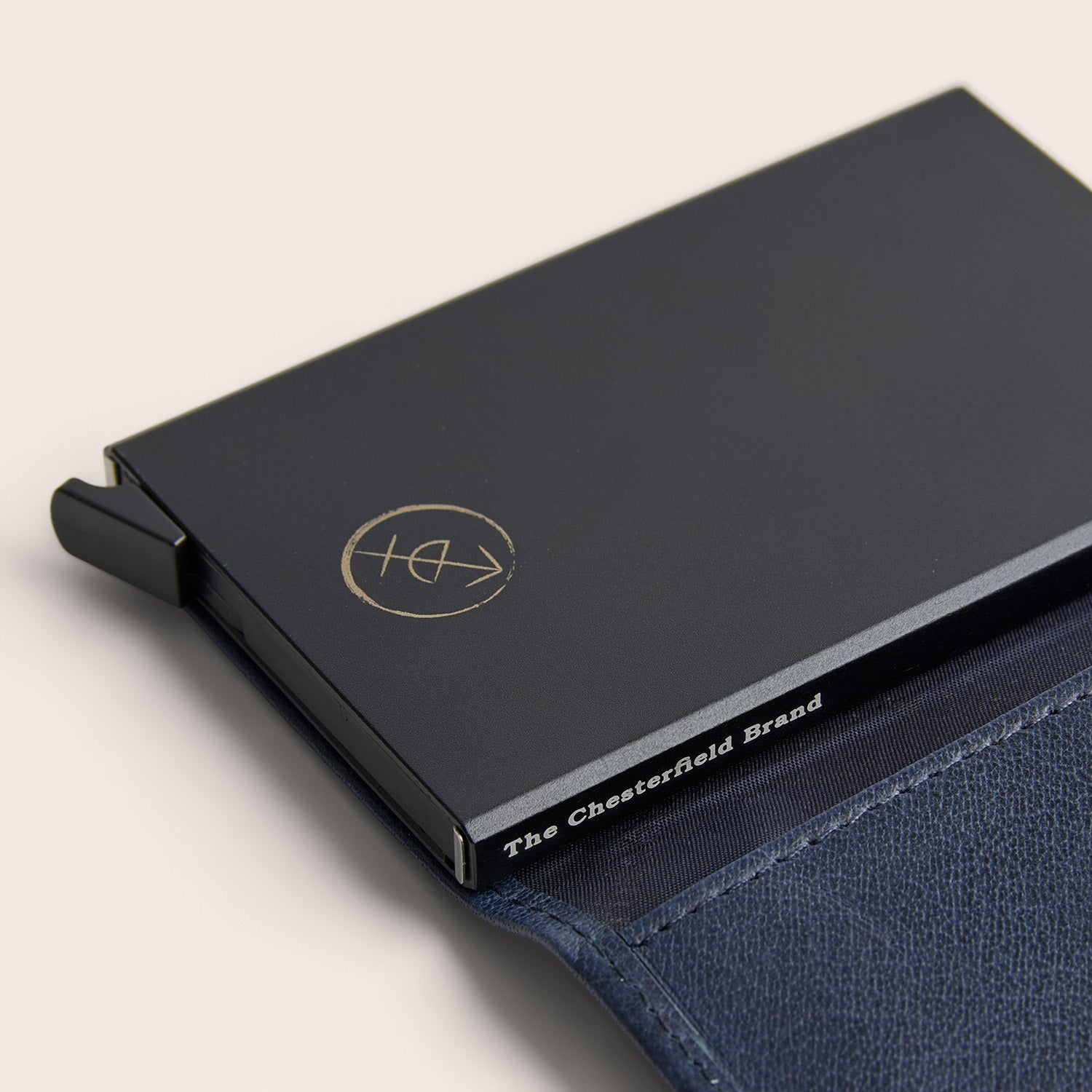 Leren Pasjeshouder Navy Paris