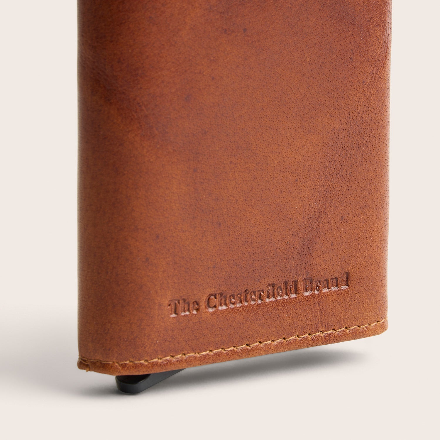 Leren Pasjeshouder Cognac Paris
