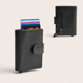 Leather Card Holder Black Prague
