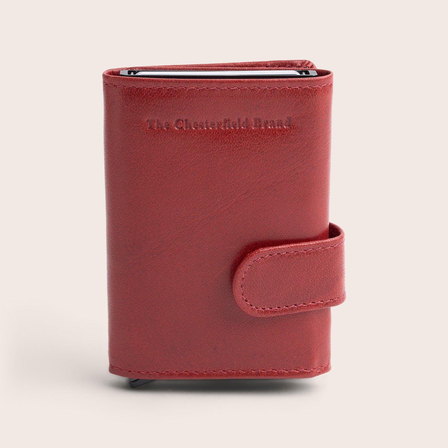 Leder Kartenetui Rot Portland