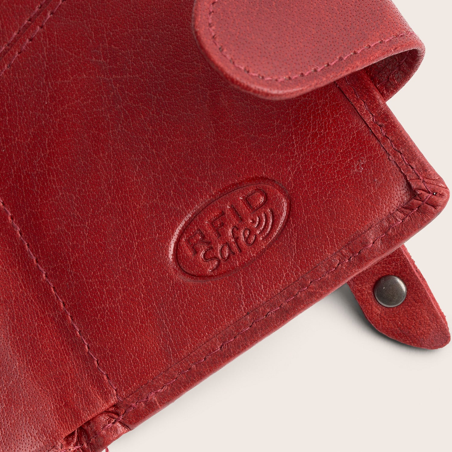 Leder Kartenetui Rot Portland