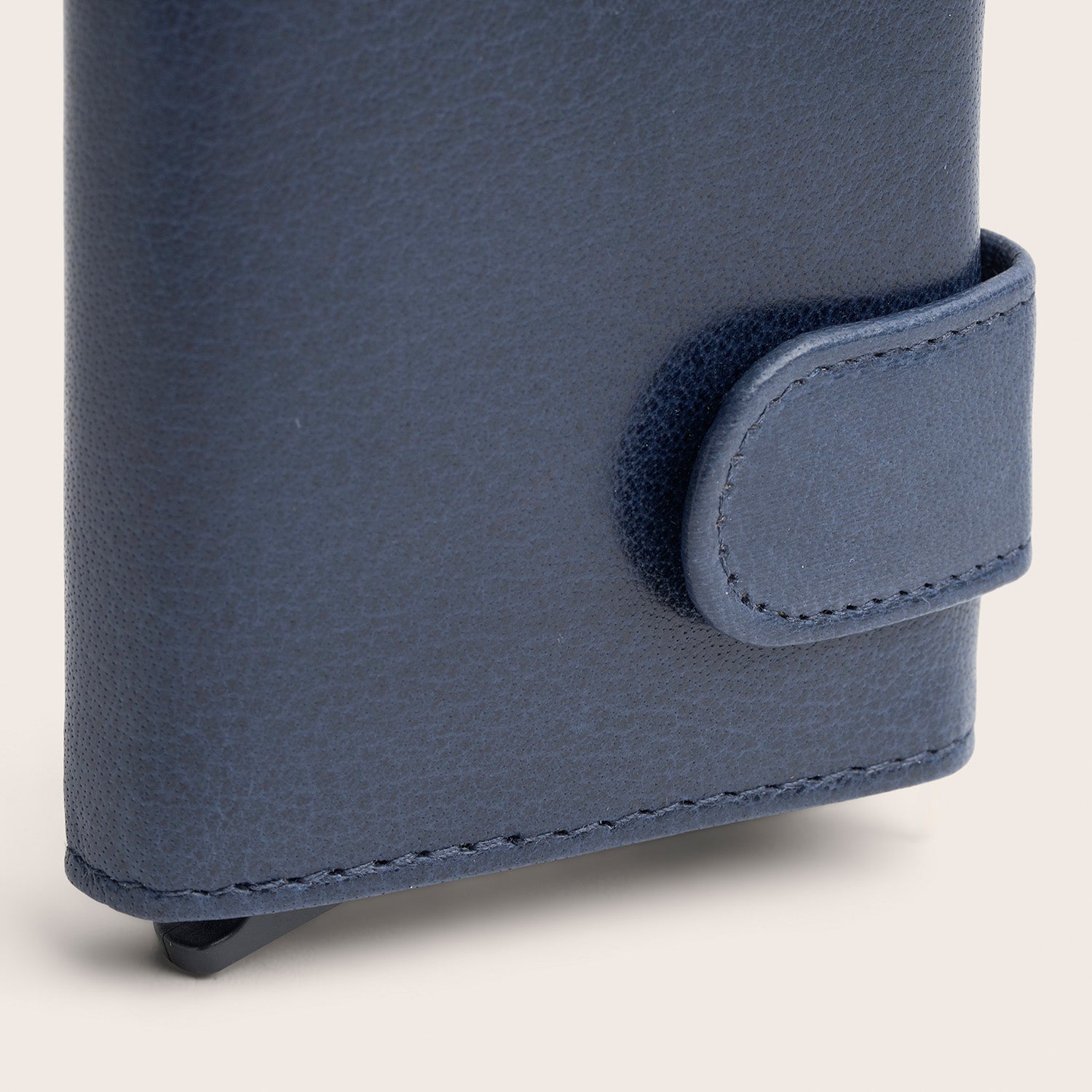 Leder Kartenetui Navy Portland