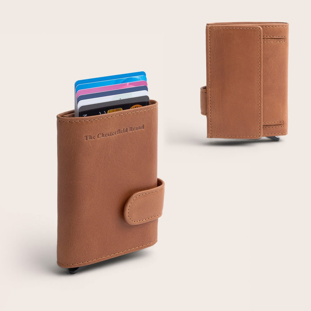 Leather Card Holder Cognac Frankfurt