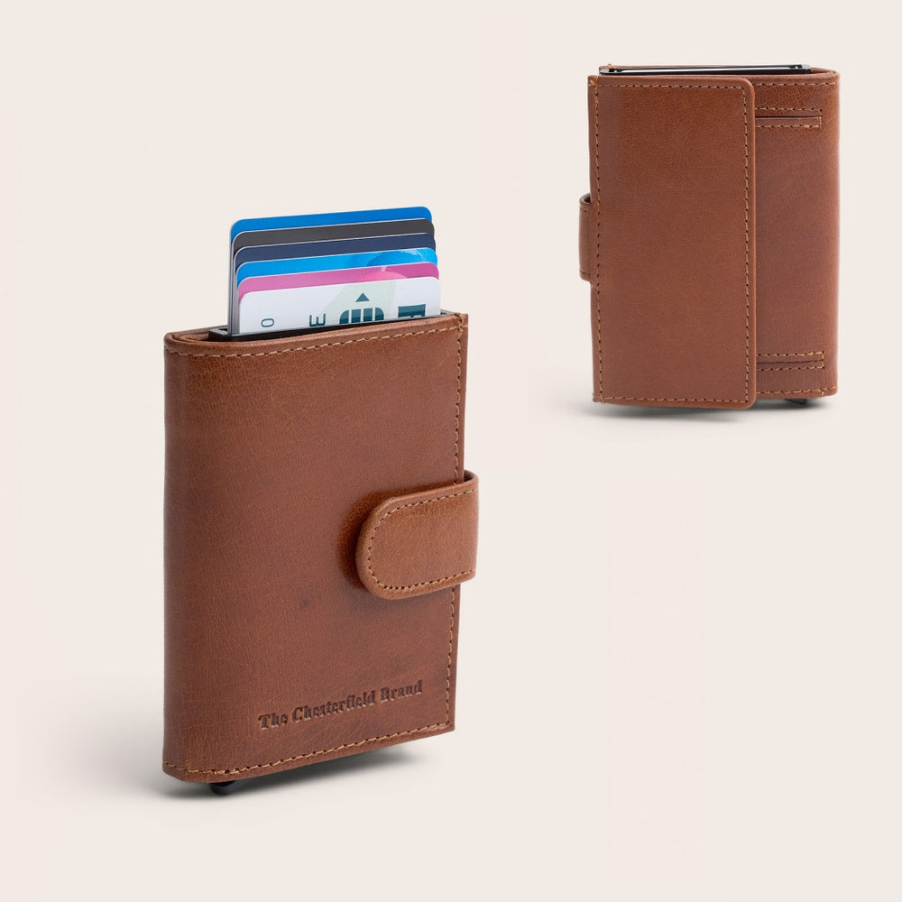 Leather Card Holder Cognac Hannover
