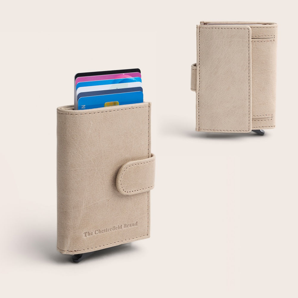 Leather Card Holder Off White Hannover