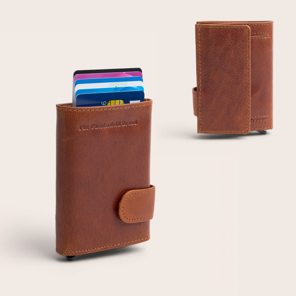 Leather Card Holder Cognac Mannheim
