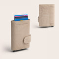 Leather Card Holder Off White Mannheim