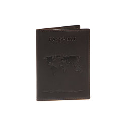 Gift Set Leather Card Holder Brown Leicester