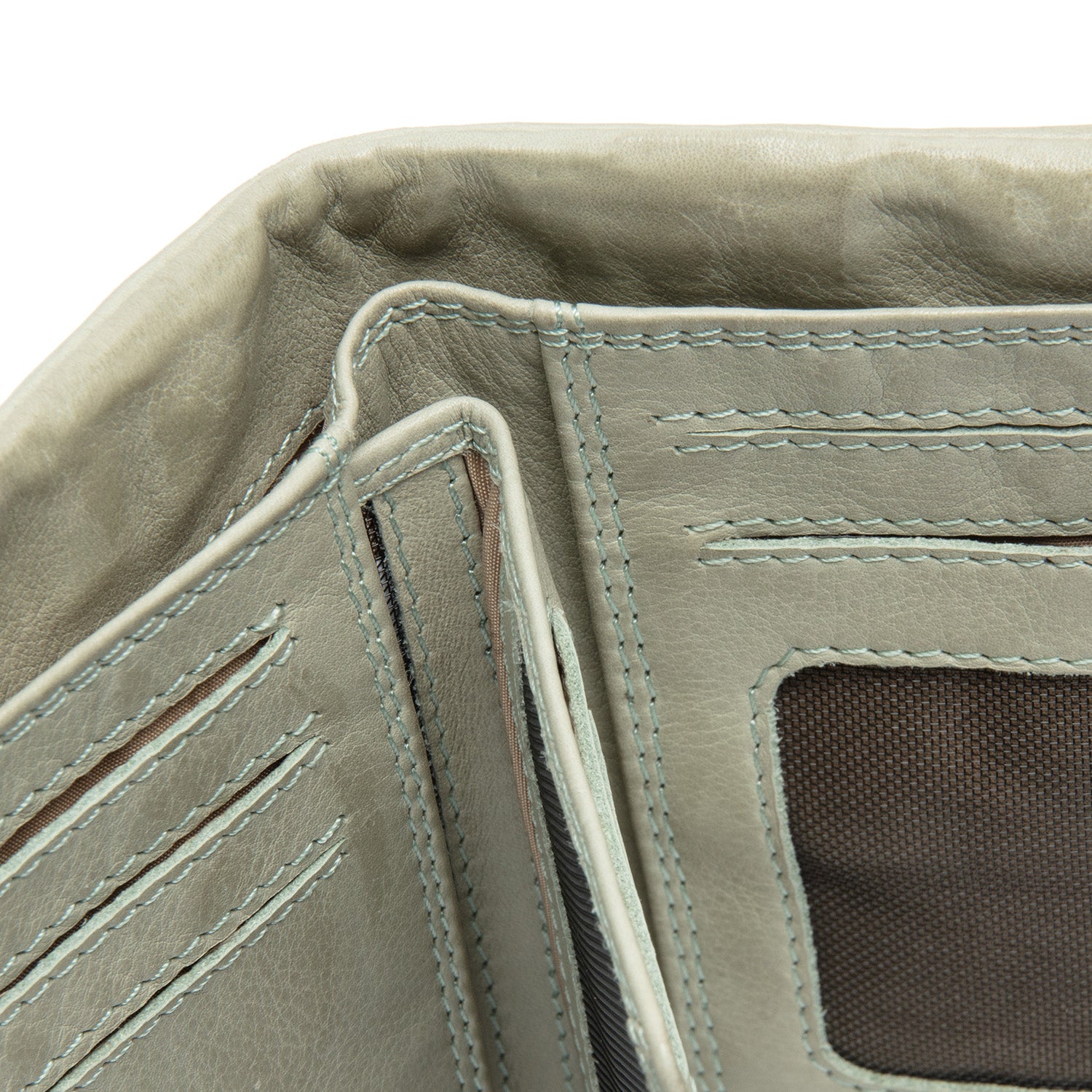Leather Wallet Ocean Green Mavona