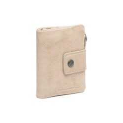 Leren Portemonnee Beige Mavona