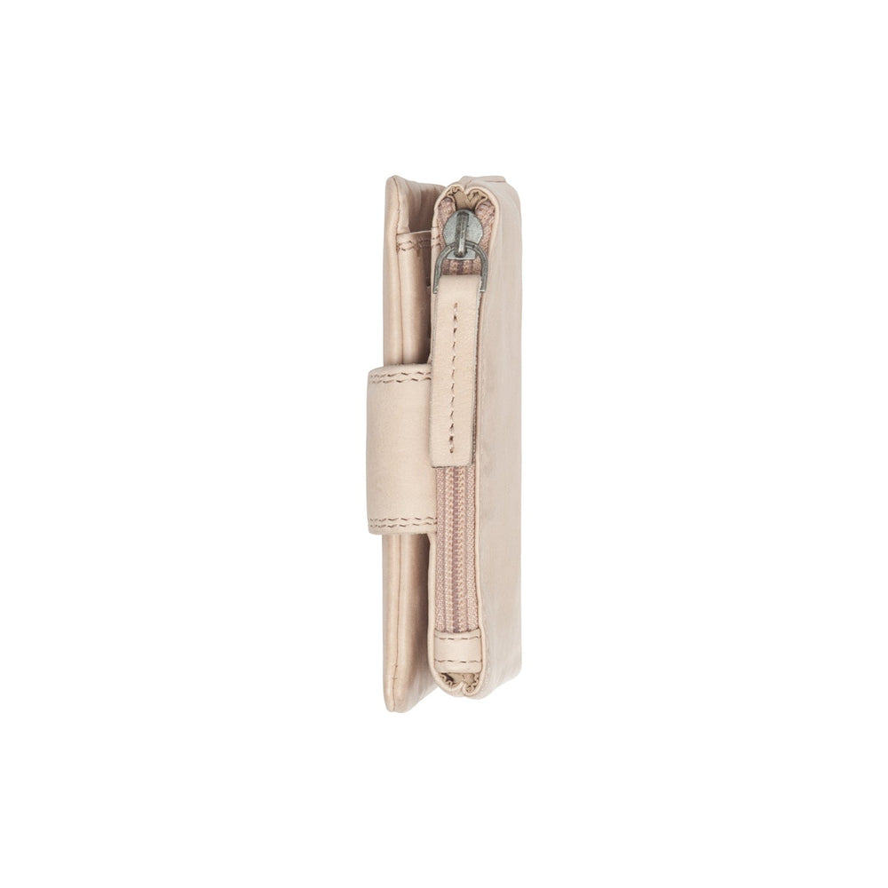 Leather Wallet Beige Mavona