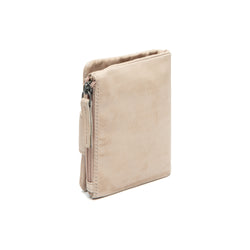 Leren Portemonnee Beige Mavona