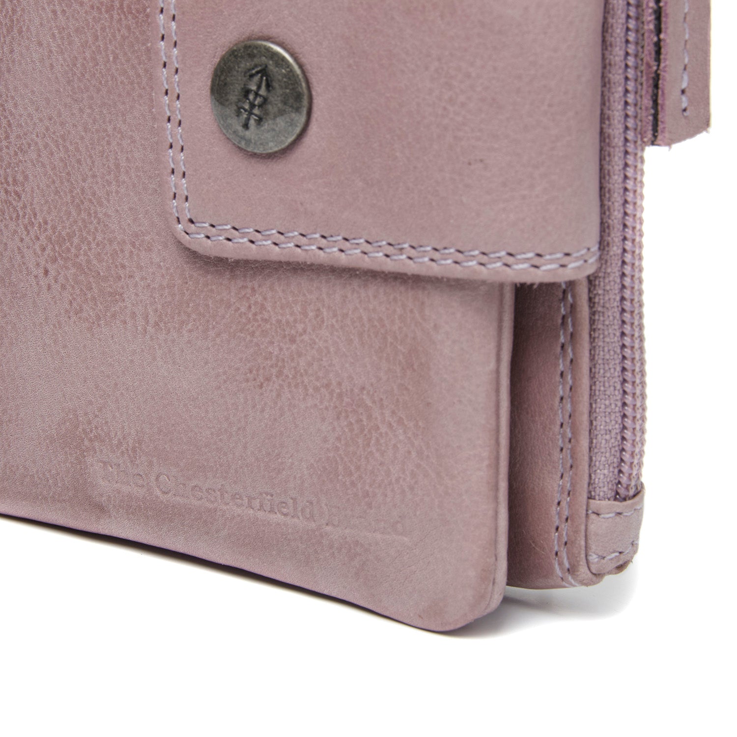 Leather Wallet Lavender Lilac Mavona