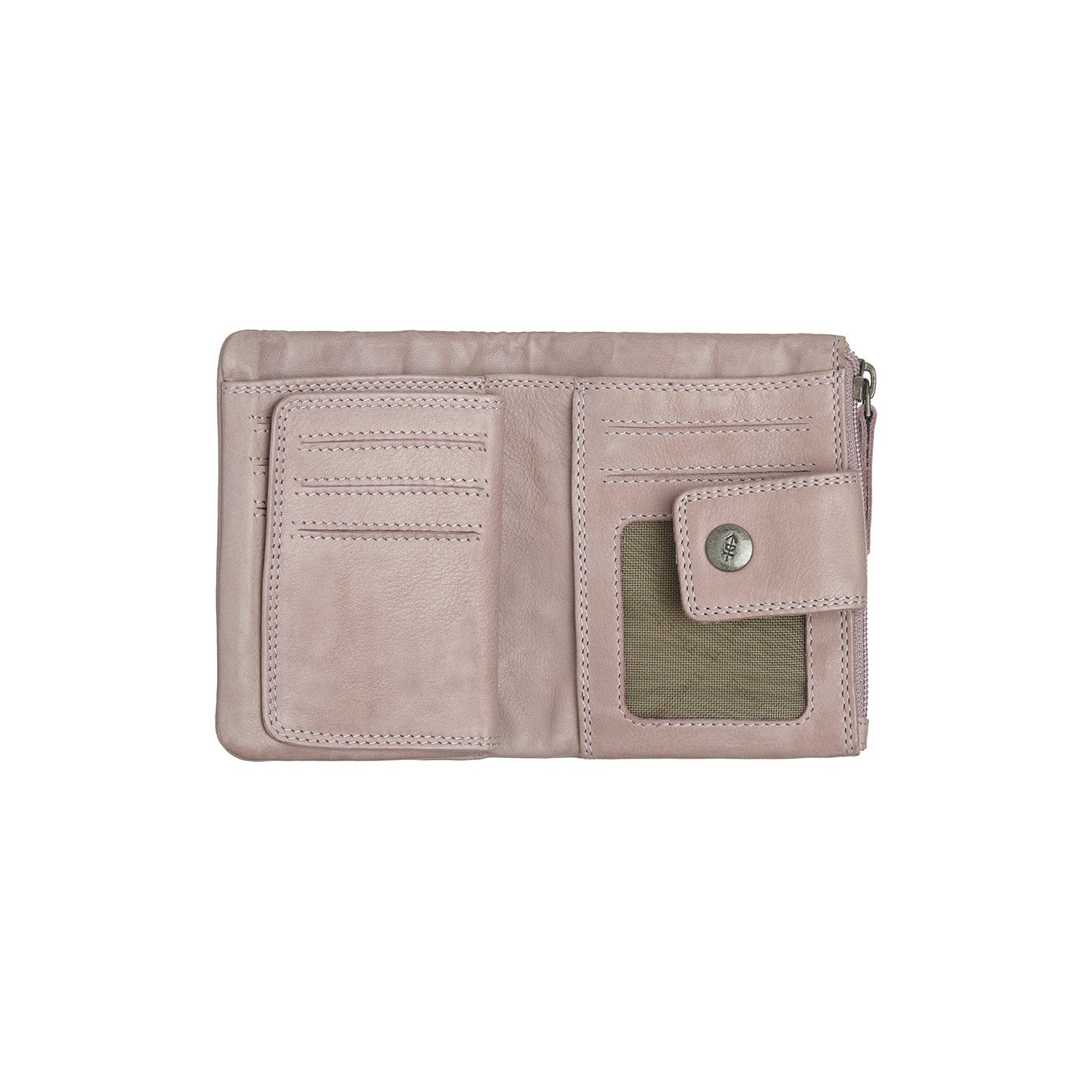 Leather Wallet Lavender Lilac Mavona