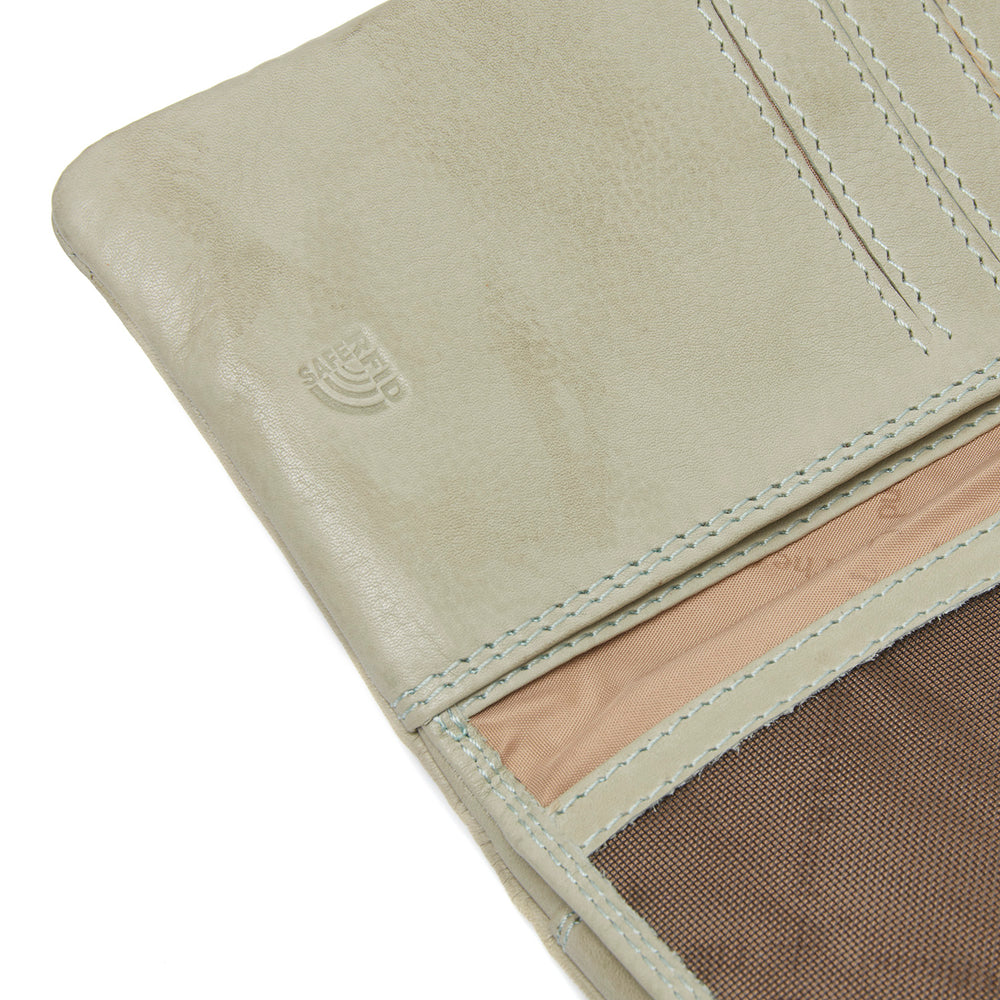 Leather Wallet Ocean Green Fresno