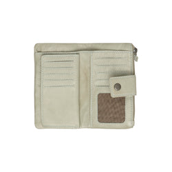 Portefeuille en Cuir Vert Océan Fresno