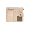 Portefeuille en Cuir Beige Fresno