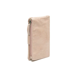 Portefeuille en Cuir Beige Fresno