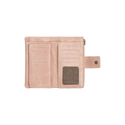 Portefeuille en Cuir Rose Vintage Fresno