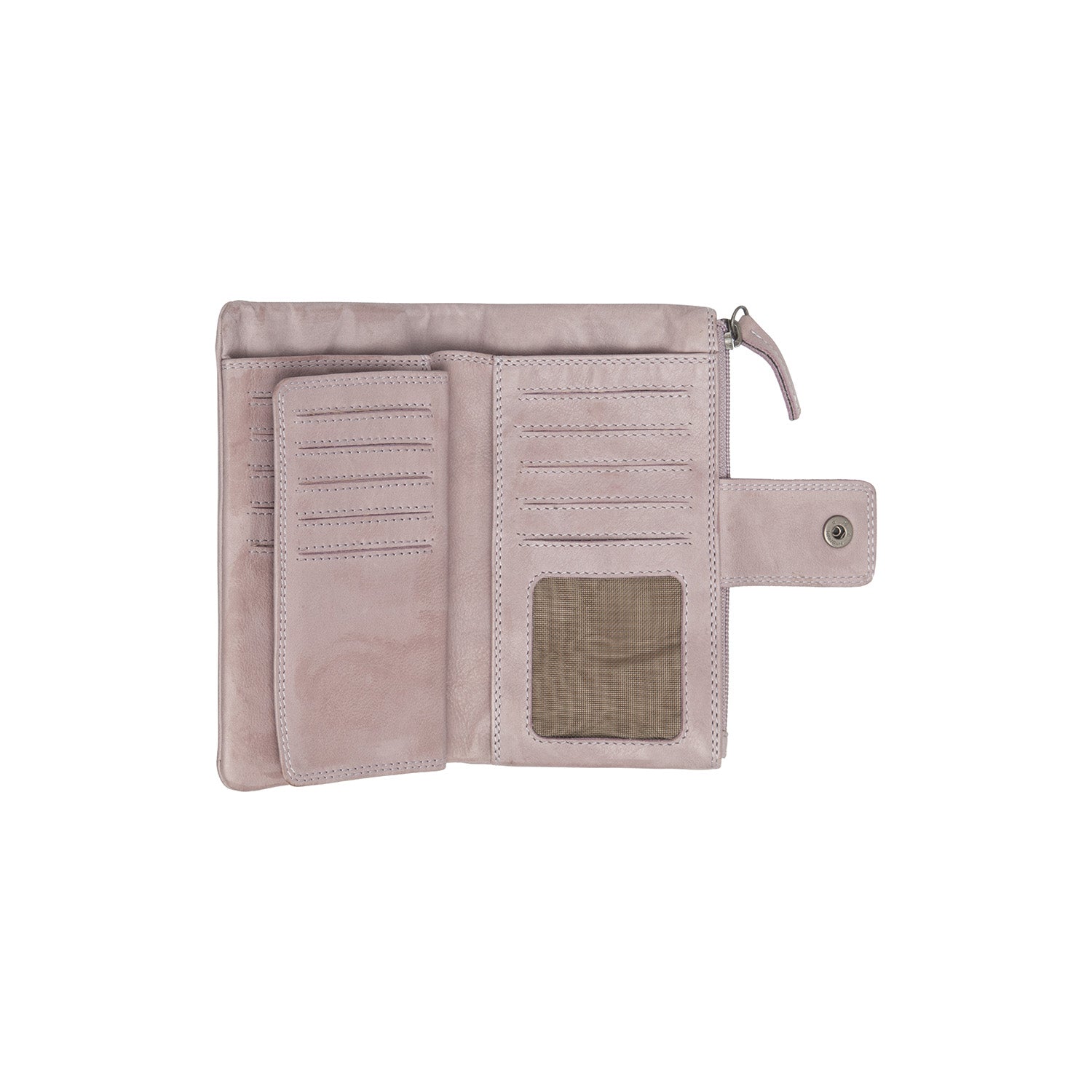 Leather Wallet Lavender Lilac Fresno