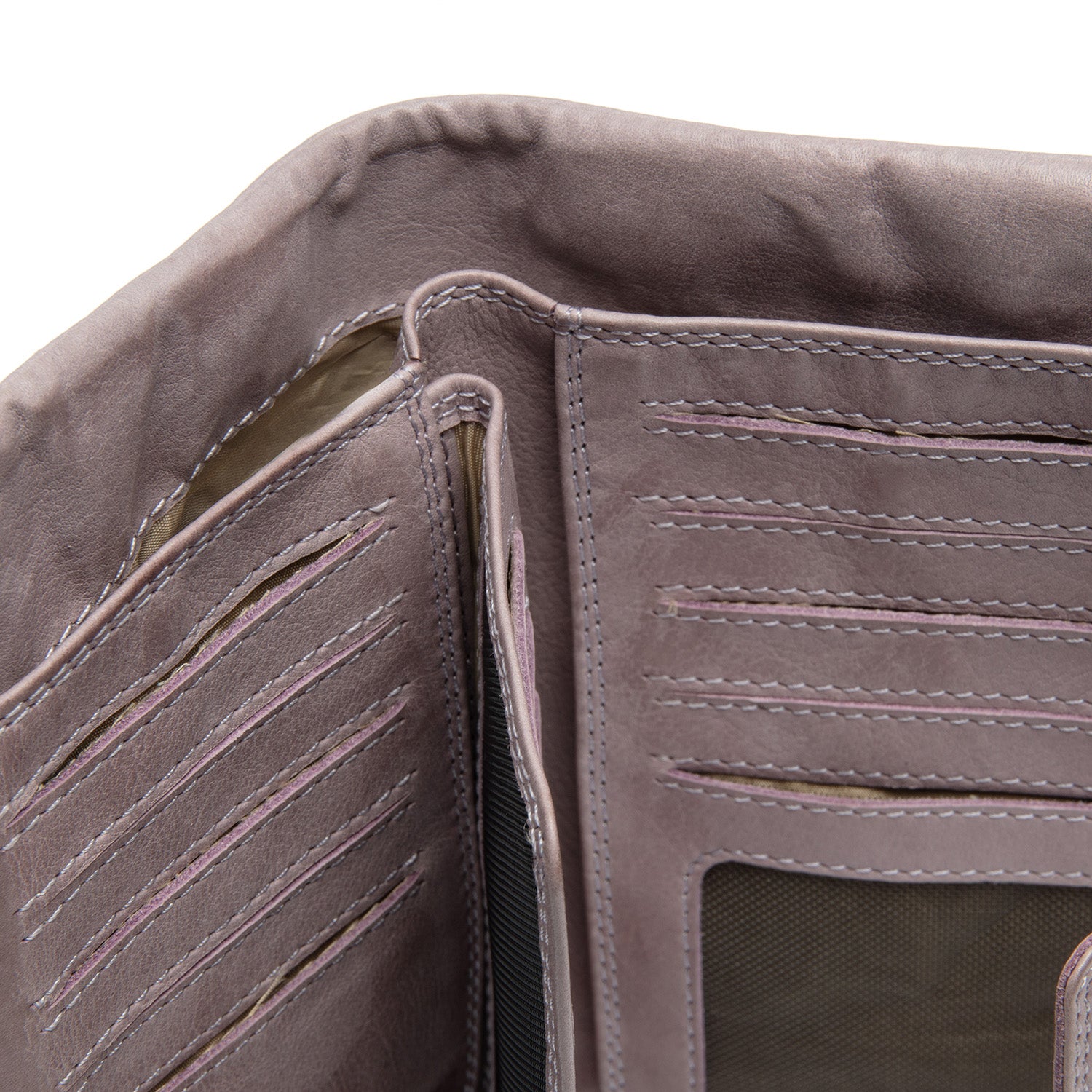 Leather Wallet Lavender Lilac Fresno