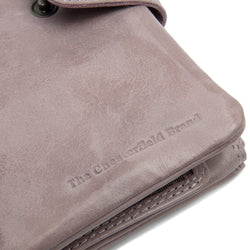 Portefeuille en Cuir Lilas Lavande Fresno
