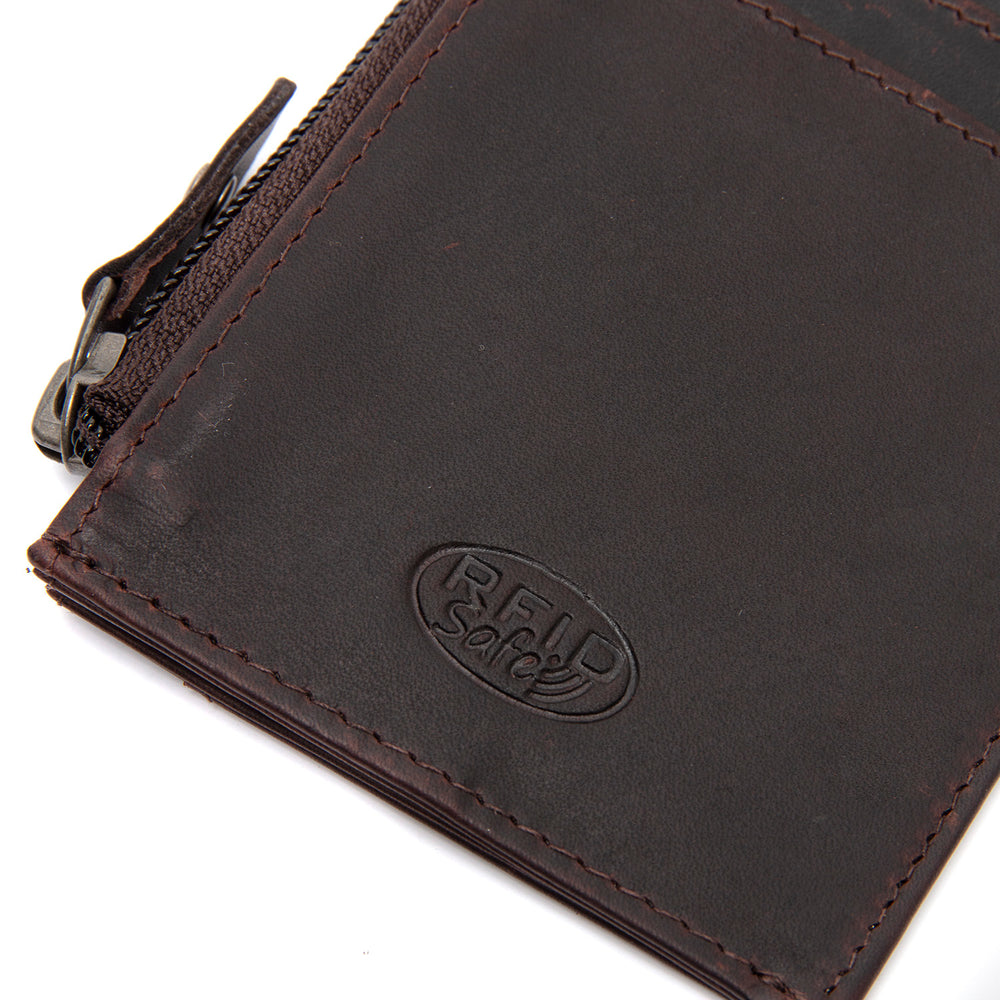 Leder Geldbörse Braun Livenza