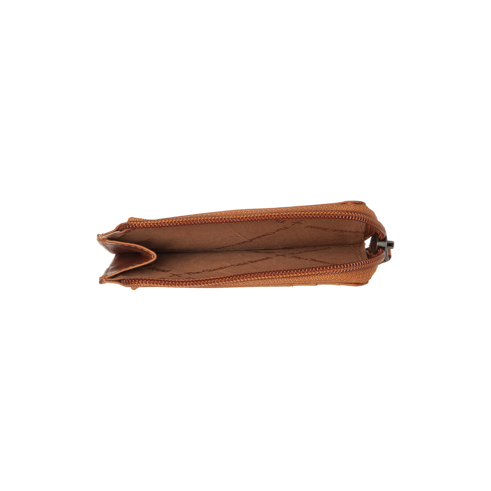 Leder Geldbörse Cognac Livenza