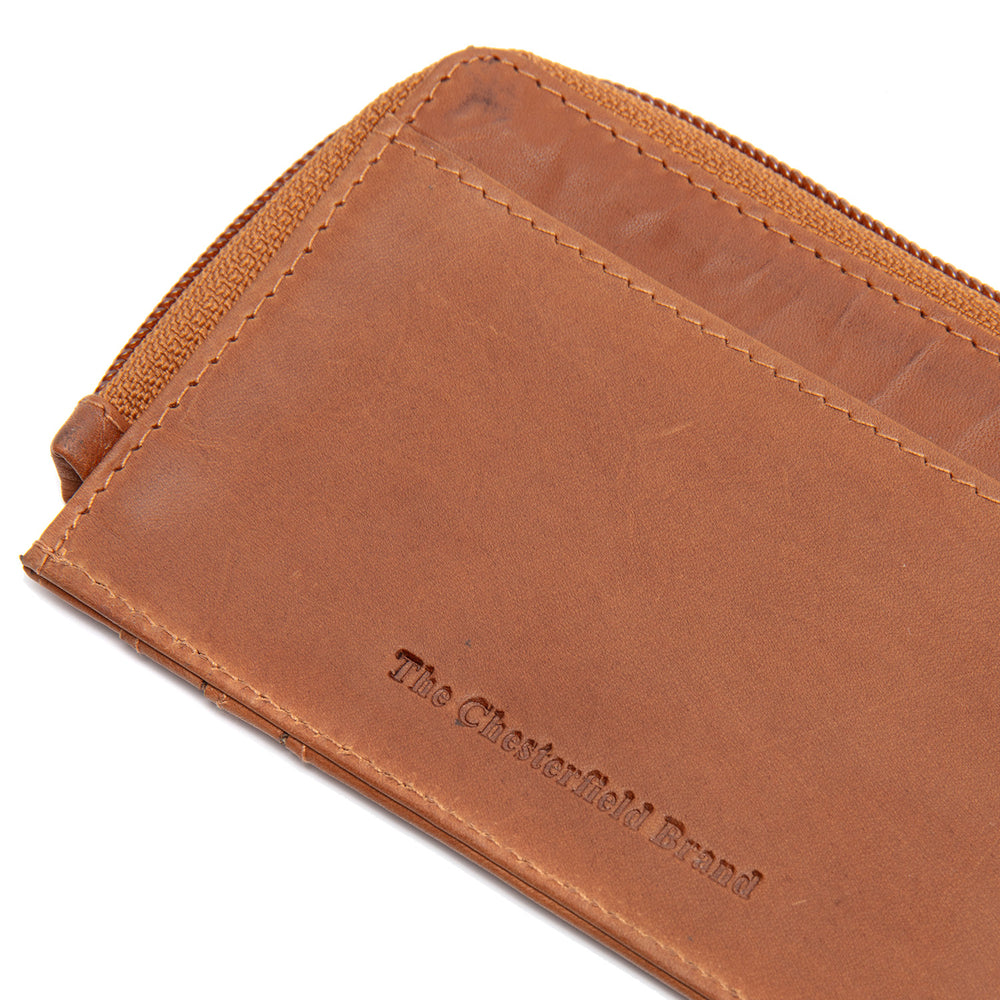 Leder Geldbörse Cognac Livenza